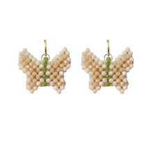 Cargar imagen en el visor de la galería, Olivia Earrings in Beige/Green