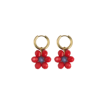 Cargar imagen en el visor de la galería, Flower Plus Earrings Red
