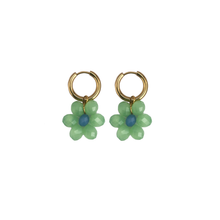 Cargar imagen en el visor de la galería, Flower Plus Earrings Green
